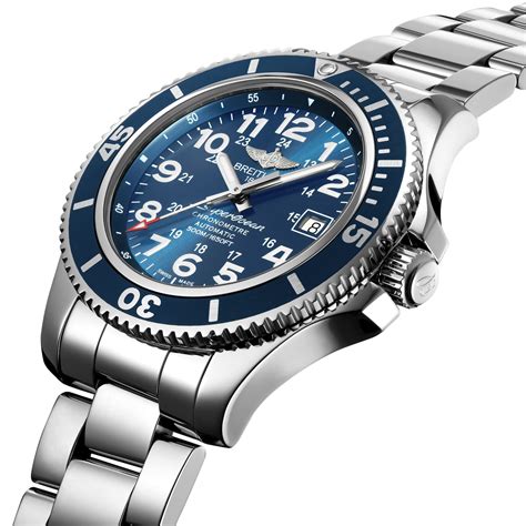 breitling super ocean ii marine blue auto watch review video|Breitling superocean 44mm.